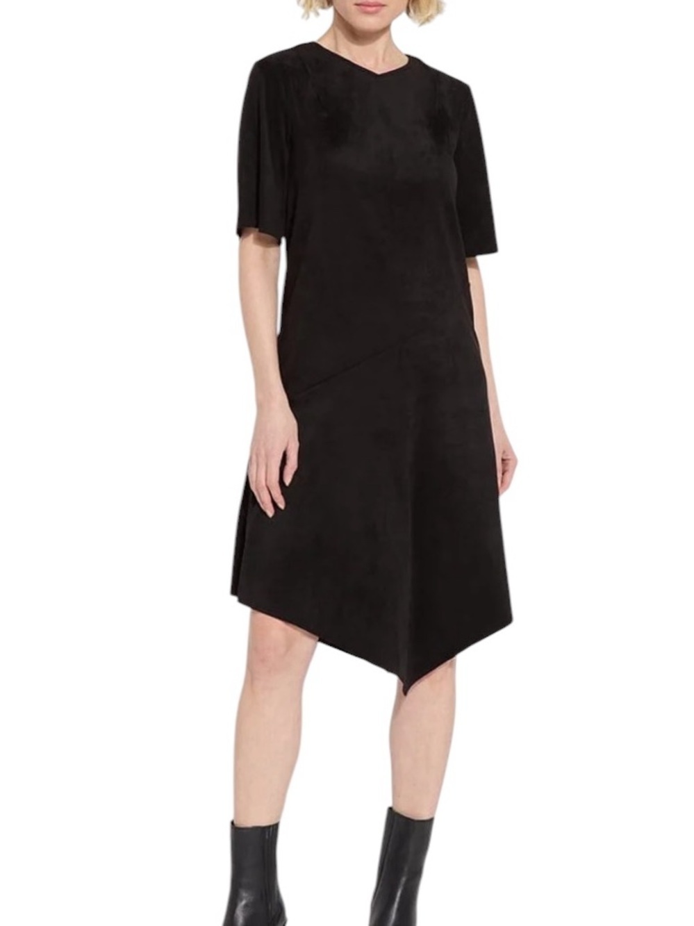 Lysse Sadie Asymmetric Dress - Black XS NWT